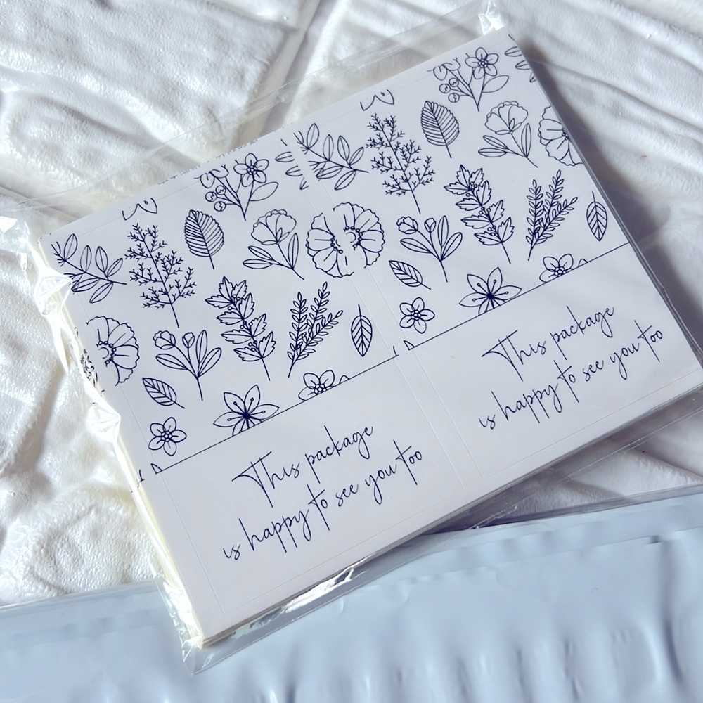 3/25$ 50 pcs Stickers This Package is Happy to..5x8cm
